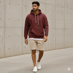 PREMIUM OVERSIZED HOODIES - Dark Red