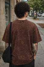 AcidWash T-shirt Brown