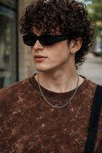 AcidWash T-shirt Brown