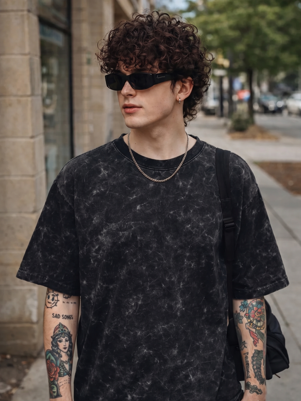 Pack of 3 — Acid Wash Oversized T-Shirts