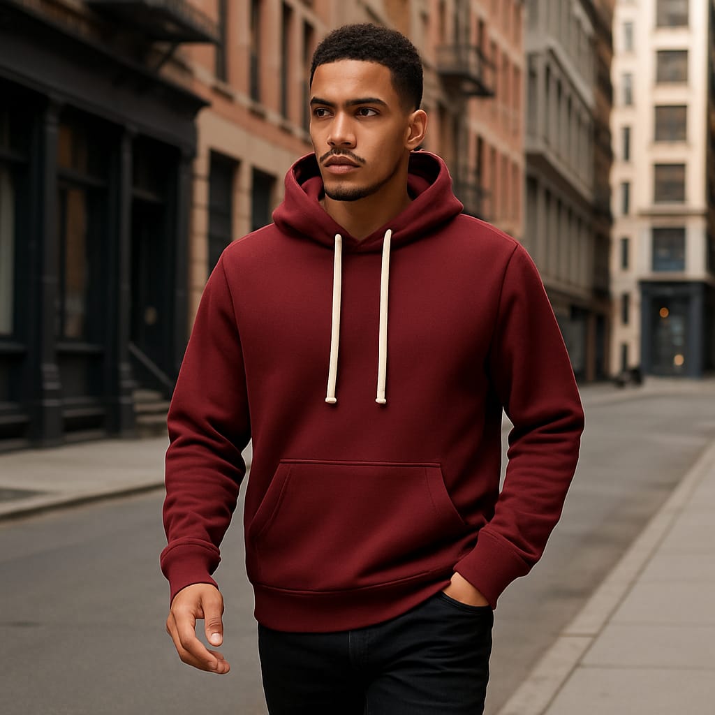 PREMIUM OVERSIZED HOODIES - Dark Red