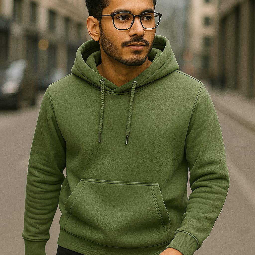 PREMIUM OVERSIZED HOODIES - OLIVE GREEN