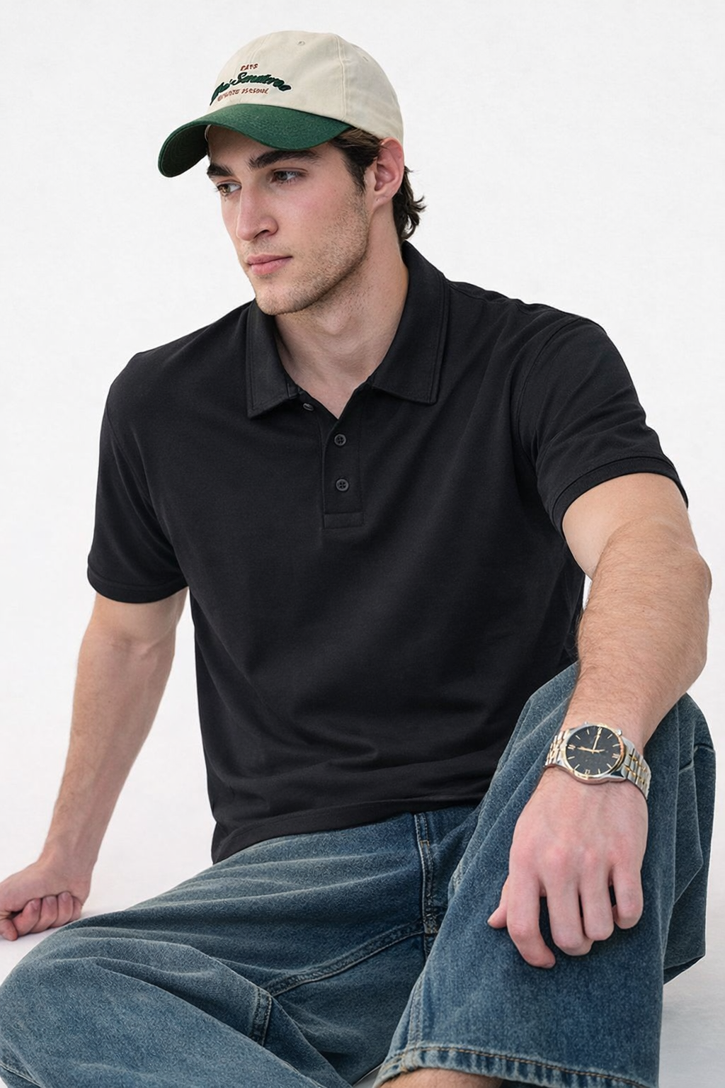 Polo T-shirt Black