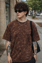 AcidWash T-shirt Brown