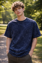 AcidWash T-shirt Dark Blue
