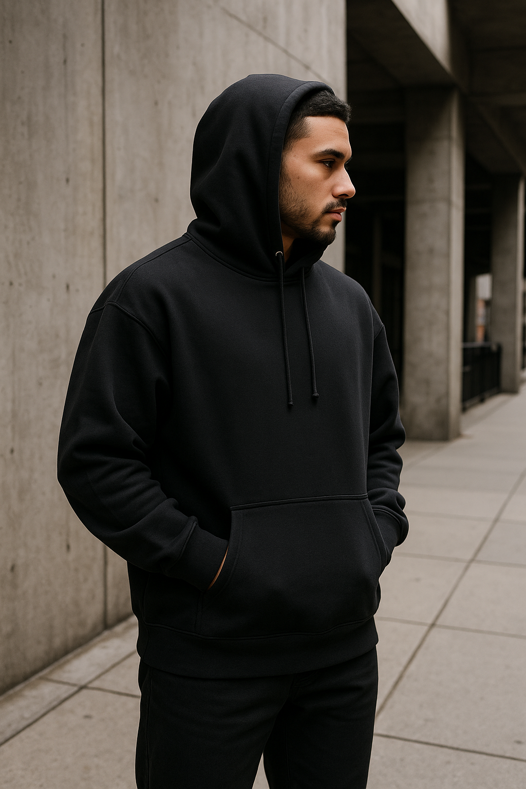 PREMIUM OVERSIZED HOODIES  (Z- BLACK)