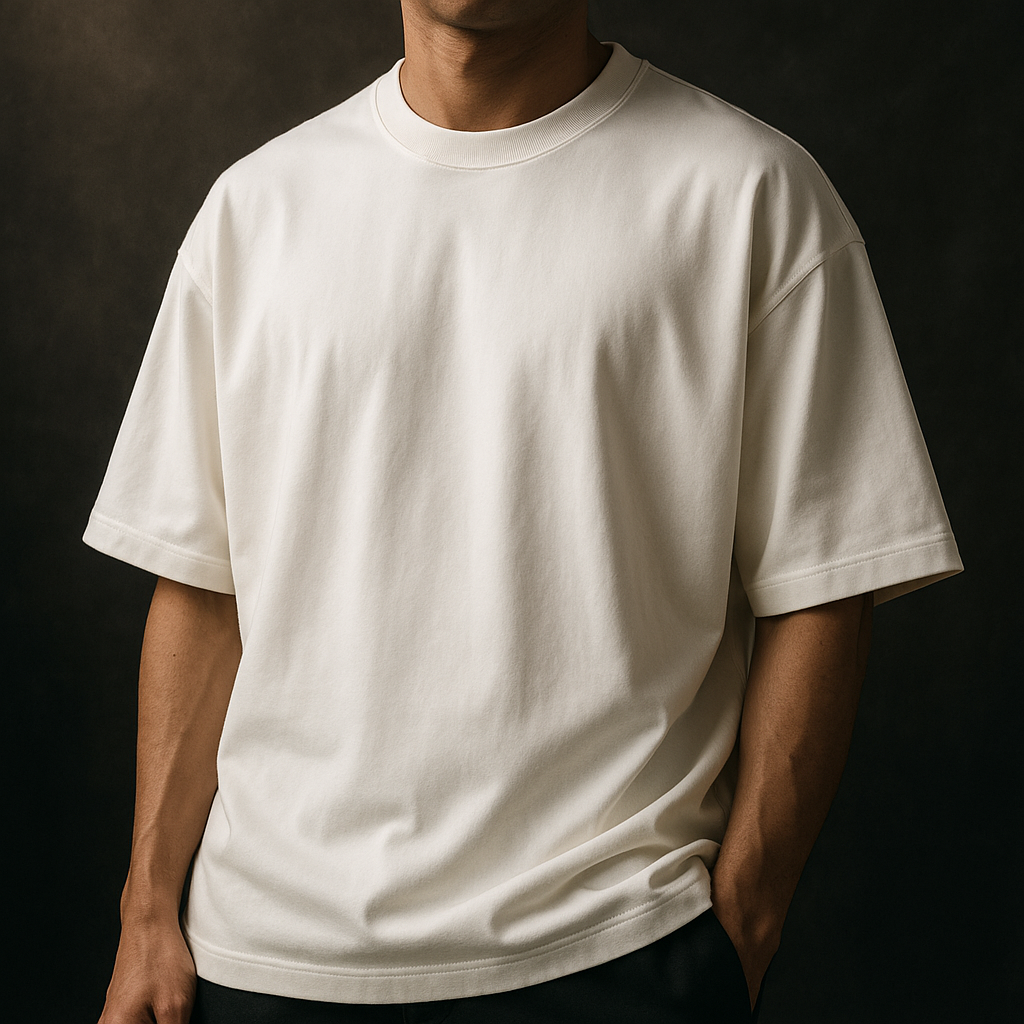 PREMIUM OVERSIZED T-SHIRT – BLACK & WHITE (240 GSM) (PACK OF 2)