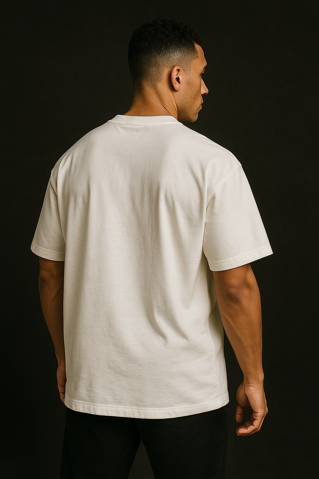 PREMIUM OVERSIZED T-SHIRT – BLACK & WHITE (240 GSM) (PACK OF 2)