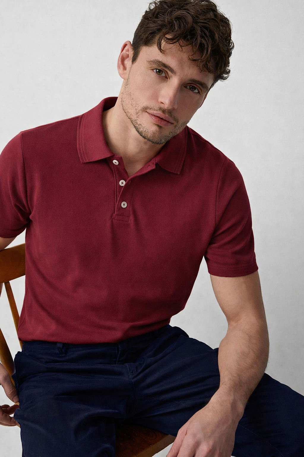 Polo T-shirt Maroon
