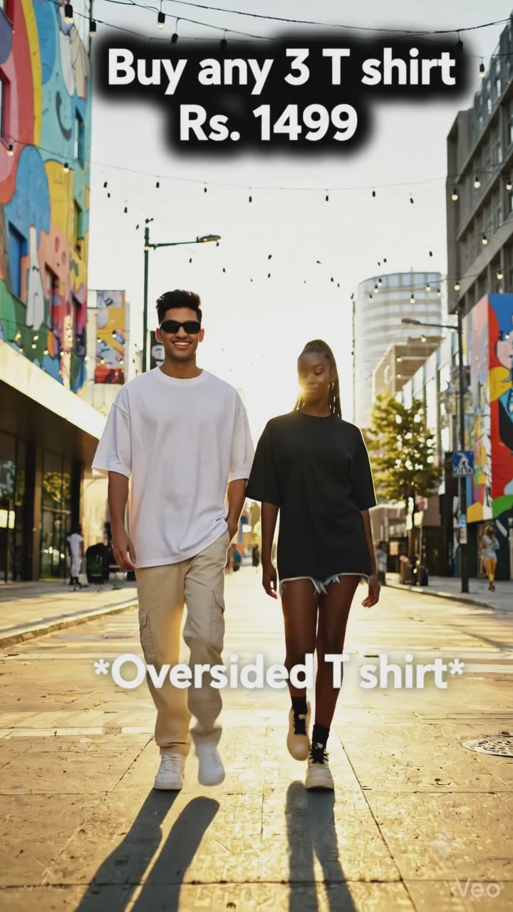 Ultra Premium Oversized T-shirt (Pack of 3)